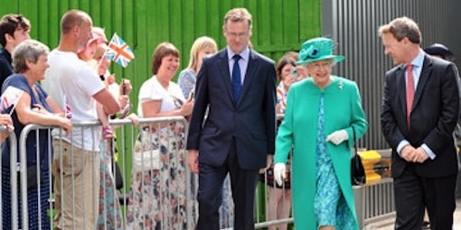 The Queen visited James Cropper during her trip to Cumbria [pic: Northwest Evening Mail]