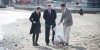 Richard Lochhead visted Portobello Beach with Calum Duncan and Suzanne Roberts of Keep Scotland Beautiful